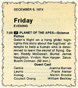 Up Above the World So High TV Guide Listing